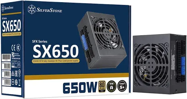 SilverStone SST-SX650-G SX650-G 92 mm 650 watt SFX Fully Modular 80 Plus G