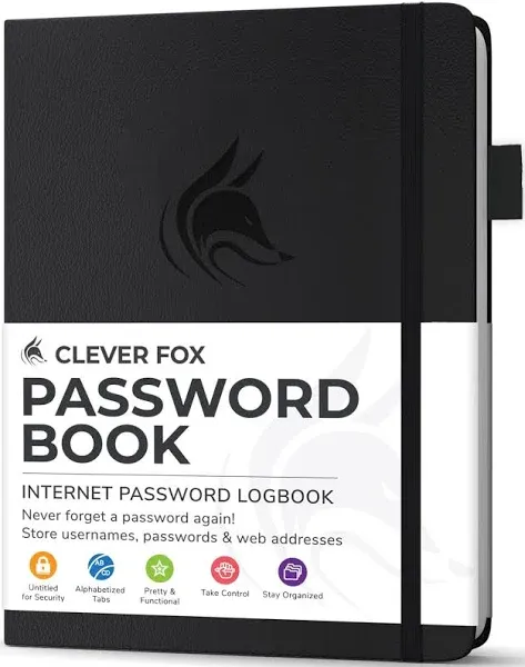 Clever Fox Password Book