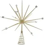 Kurt S. Adler 14.8 Inch Gold Starburst Throng Treetopper