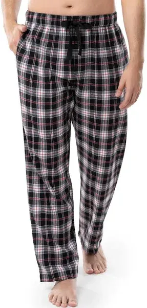 Fruit of the Loom Men's Plaid Fleece Pajama Pant 2-Pack, Sizes S-5XL