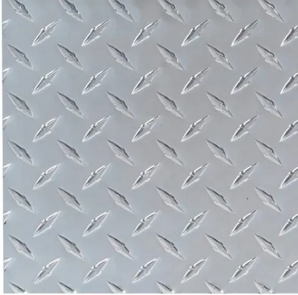 M-D Building Products Sheet Metal, Diamond Tread Aluminum Skid-Resistant Silver