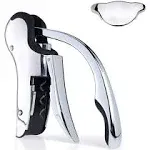 Stainless Steel Wine Opener Compact Vertical Corkscrew Wine Bottle Opener with F