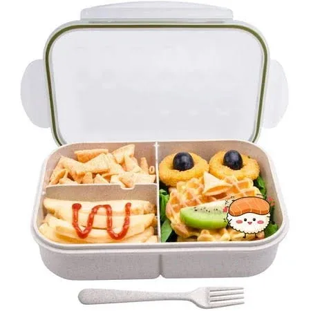 Miss BIG Bento Box, Bento Lunch Box for Kids Lunch Box Leak Proof,No BPAs and No Chemical Dyes,Microwave and Dishwasher Safe Bento