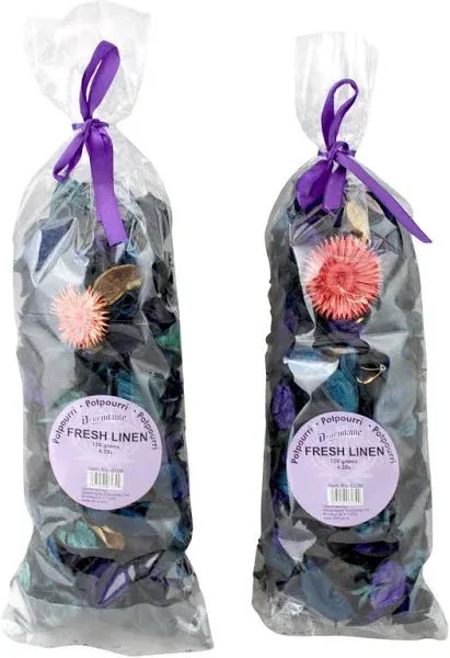 Fresh Scent Potpourri Petal Bowl and Vase Filler Home Decor 2 Large Bags 120 Grams Each (Rose)