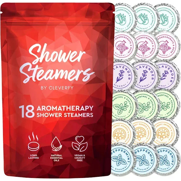 Shower Steamers Aromatherapy - 18 Pack of Shower Bombs with Essential Oils