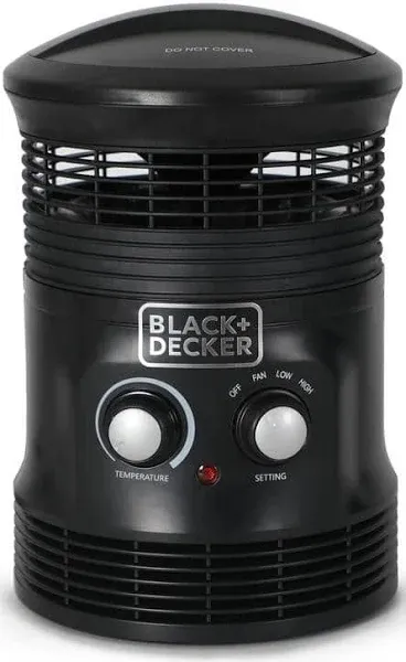 Black+Decker BHDS156 1,500-Watt-Max Portable 360deg Surround Fan Heater