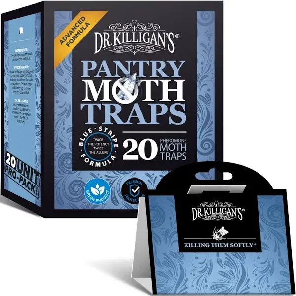 Dr. Killigan's Premium Pantry Moth Traps with Pheromones Prime Non-Toxic