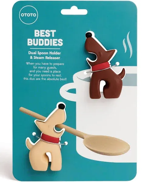 OTOTO Best Buddies Spoon Holder and Steam Releaser