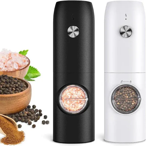 FRTONYI Electric Salt and Pepper Grinder Set 2 Pack