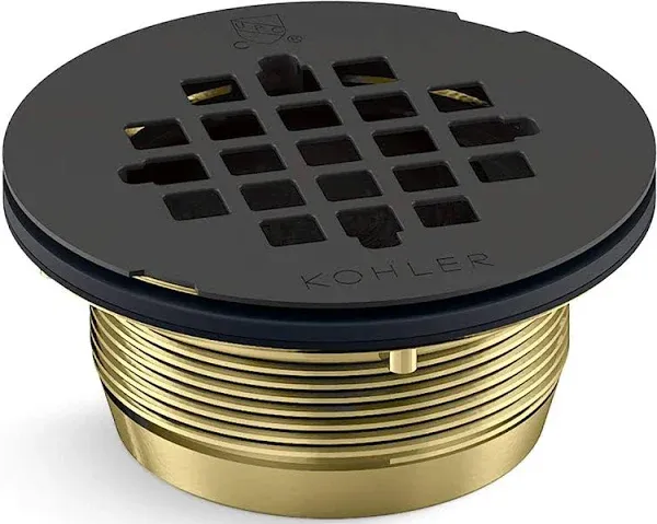 KOHLER K-22675 Round Brass Shower Receptor Drain