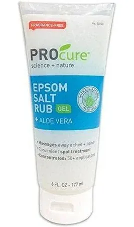 PROCURE Epsom Salt Rub Gel with Aloe Vera