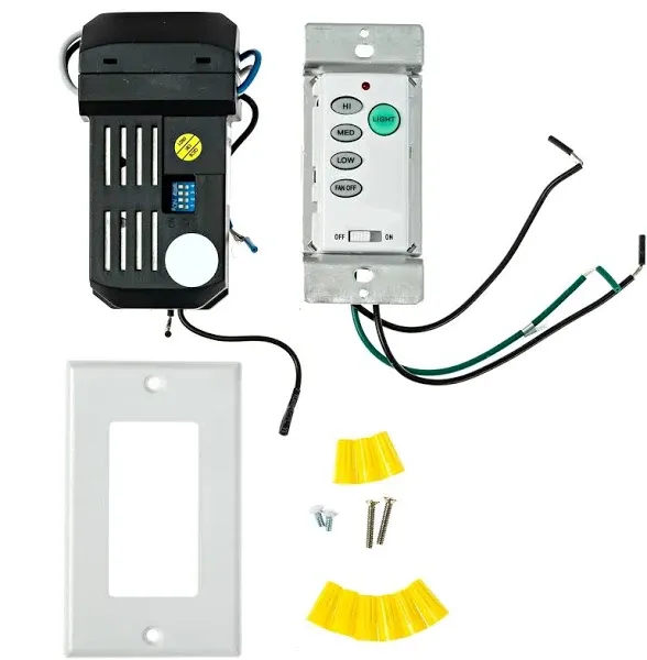 Dysmio Ceiling Fan and Light Wall Control Ceiling Fan Remote Control Kits with A