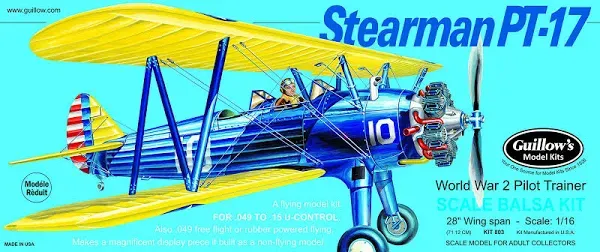 Guillow Stearman PT-17 Model Kit