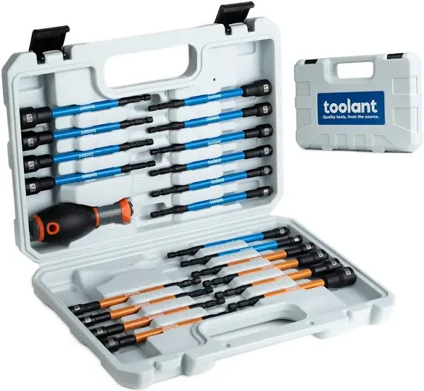 Toolant Extra Long Nut Driver Bit Set