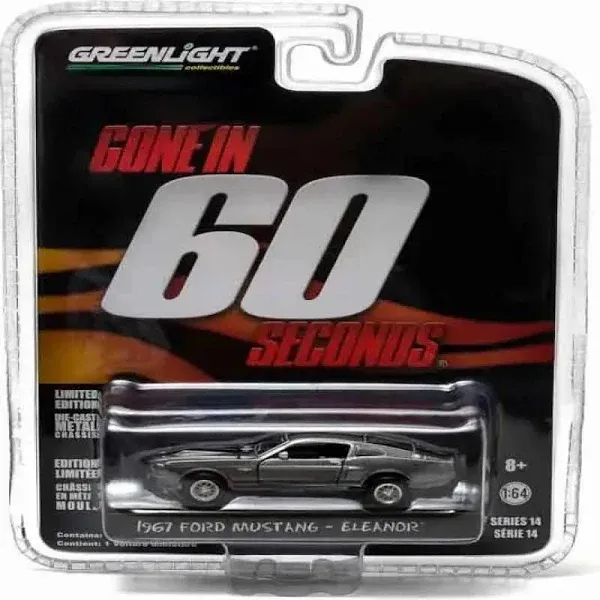 Greenlight 1967 Ford Mustang Custom Eleanor Gone in 60 Seconds Movie Diecast Car Model