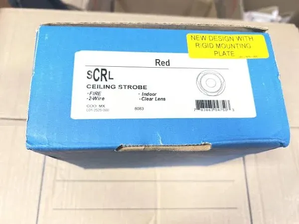 System Sensor SCWL  Fire Alarm Strobe Ceiling White (NEW IN BOX)