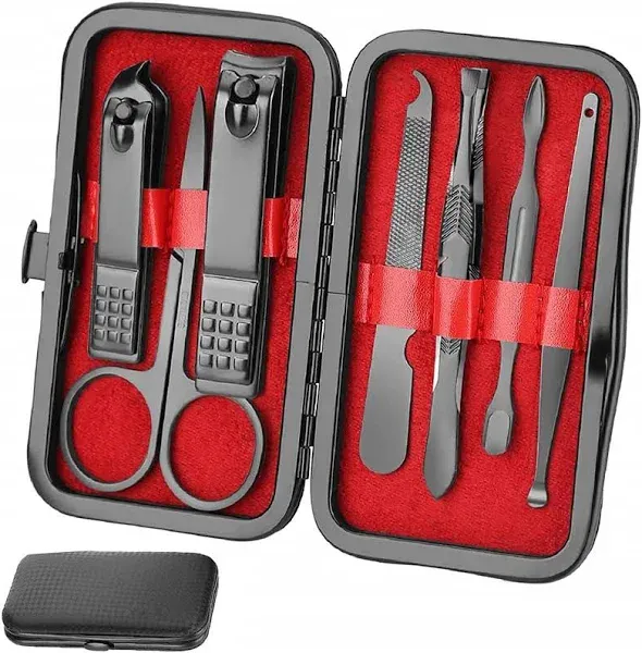 Manicure Set Personal Care Nail Clipper Kit Manicure Professional Manicure Pedicure Set Mens Accessories Personal Care Set Nail Grooming Kit Present for Men Husband Boyfriend Parent