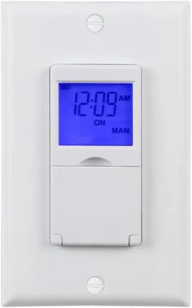 7 Day Programmable In-Wall Timer Switch