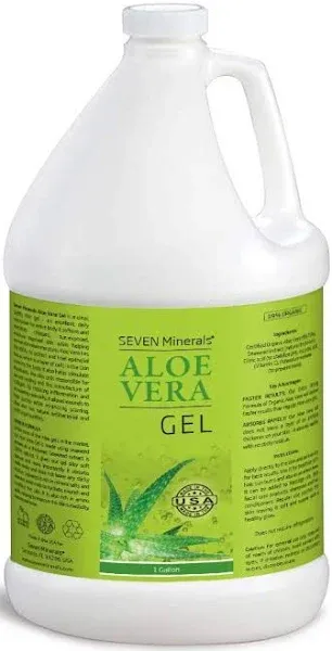 Aloe Vera Gel - 99% Organic, 12 oz - No Xanthan, So It Absorbs Rapidly with No