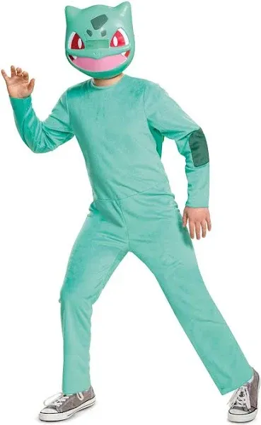 Pokemon Costume Bulbasaur for Kids, Children's Classic Character Outfit