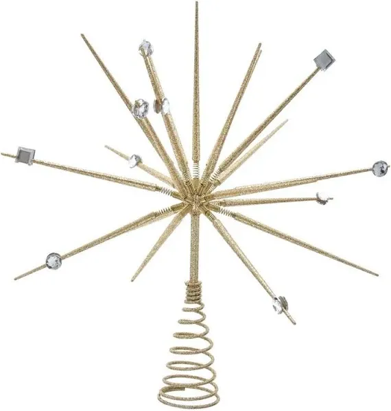 Kurt Adler Gold Starburst Tree Topper