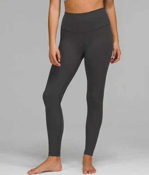 Lululemon Yoga Wunder Under High-Rise Tight *Rib 28&quot; Black Leggings 4