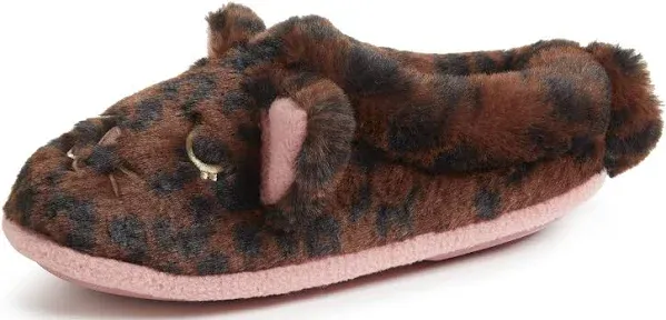 Dearfoams Kid's Peyton Animal Slip-On Clog House Slipper