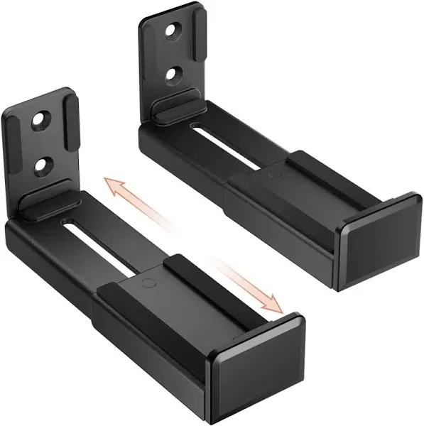 USX MOUNT Universal Soundbar Wall Mount Brackets, Depth Adjustable 3.5-6.1‘’ 