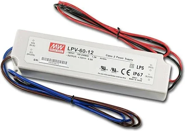 LPV-60-12 Mean Well AC/DC LED Power Supply