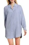 Eberjey Nautico Sleepshirt in Blue - Size M