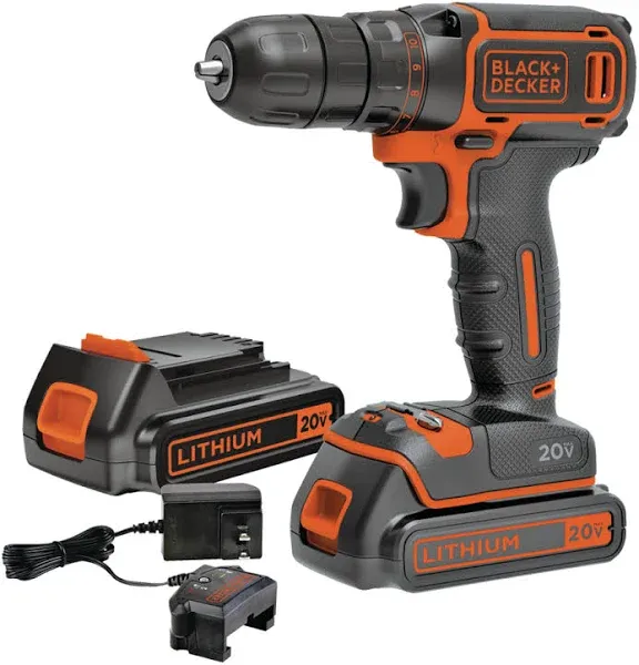 Black+Decker 20V Max Cordless Drill/Driver