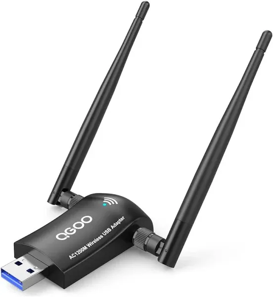 Wireless USB WiFi Adapter for PC QGOO WiFi Adapter USB 3.0 AC1200 High Gain D...