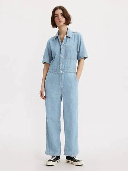 NWT Levi&#039;s® Women&#039;s Short Sleeve Heritage Jumpsuit - Playday XXL