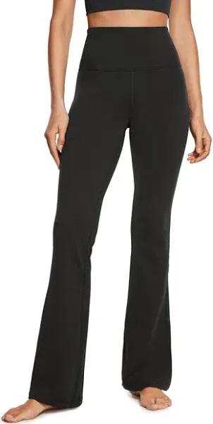 CRZ Yoga V Cross Waist Flare Leggings 31” / Black / M