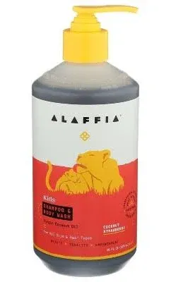 Alaffia Shampoo & Body Wash Coconut Strawberry