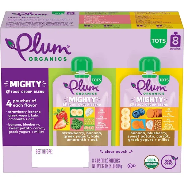 Plum Organics Mighty Food Group Blend Organic Baby Food (2 lbs)