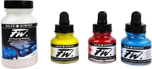 FW Pouring Ink Set, Assorted Colors