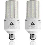 ZP 2-Pack 400W Equivalent 6250 Lumen 5000K Cool Daylight LED Light Bulb