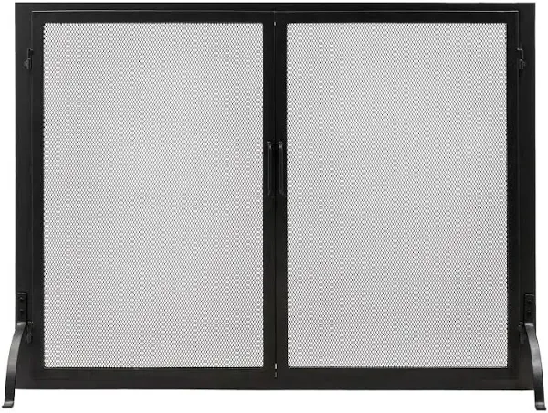 ACHLA DESIGNS Fireplace Screen 33&#034; H X 44&#034; W, Wrought Iron Material In Black