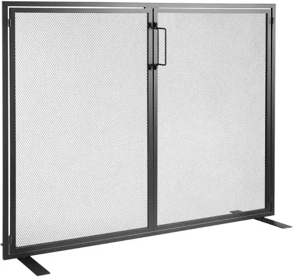 VEVOR 1 Panel Fireplace Screen with Door