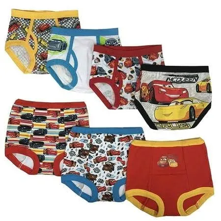 Disney Cars Toddler Boys&#039; 3pk Training Pants and 4pk Briefs COMBO PACK