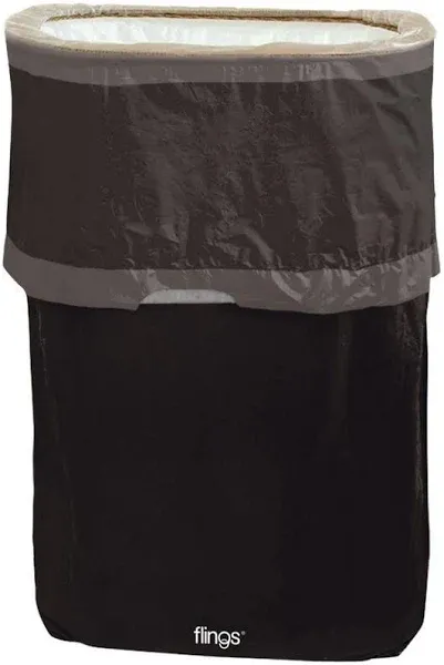 Flings Pop-Up Trash Bin - Black