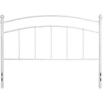 Woodstock Decorative Metal Headboard - Queen, White