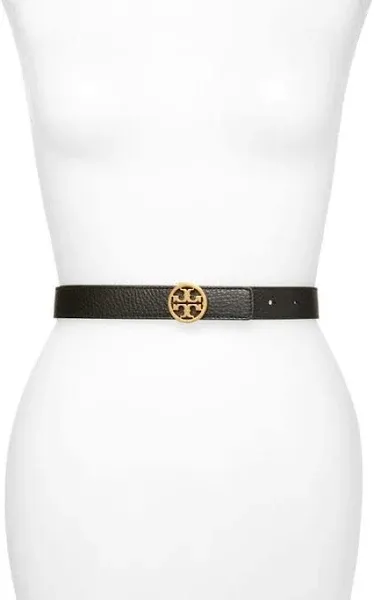 Tory Burch Logo Reversible Leather Belt