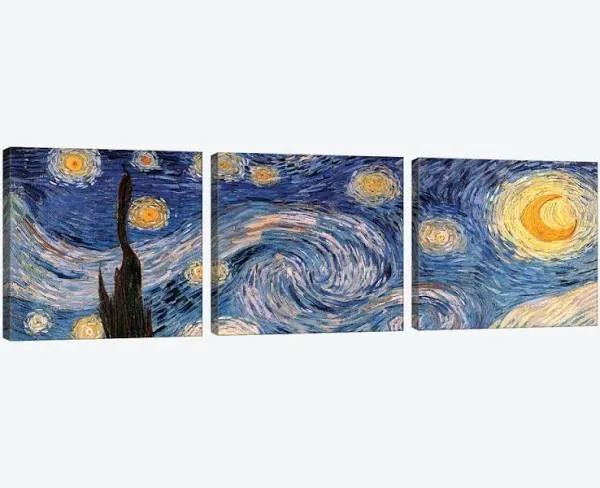 iCanvas The Starry Night by Vincent van Gogh Canvas Print