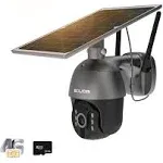 Soliom 4G-S600 3G/4G LTE Outdoor Solar Powered Cellular Wireless Security Camera