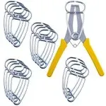 16 Miter Clamps &amp; Metal Spring Pliers Set for Precise Woodworking Projects