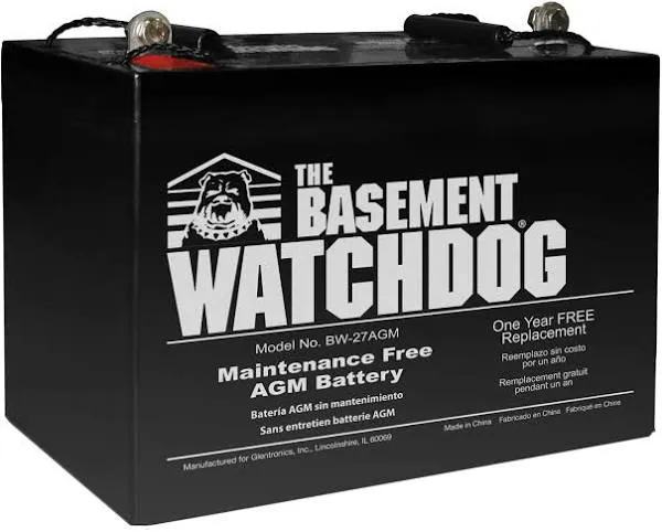 Basement Watchdog BW-27AGM Maintenance Free Pump Battery - New In Box