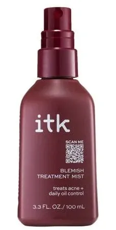 ITK Blemish Treatment Mist for Acne Prone Skin with Salicylic Acid 3.3 oz