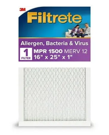 3M Filtrete Ultra Allergen Reduction FPR9 Air Furnace Filter 20&#034; X 25&#034; X 1&#034;